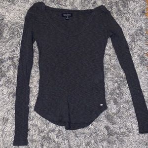 Ribbed dark grey American Eagle Hoodie